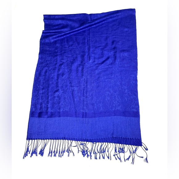 Elegant Blue Women's Scarf Pashmina Wrap Blue /Violet - Picture 3 of 12